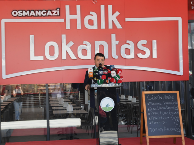 Bursa'nın İlk Halk Lokantası Osmangazi'de Açıldı