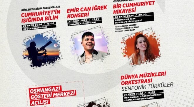 Osmangazi’de 29 Ekim Cumhuriyet Bayramı Coşku Dolu Kutlanacak