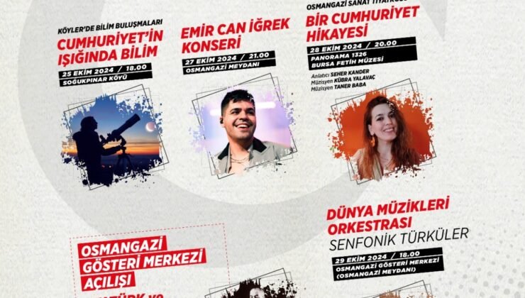 Osmangazi’de 29 Ekim Cumhuriyet Bayramı Coşku Dolu Kutlanacak