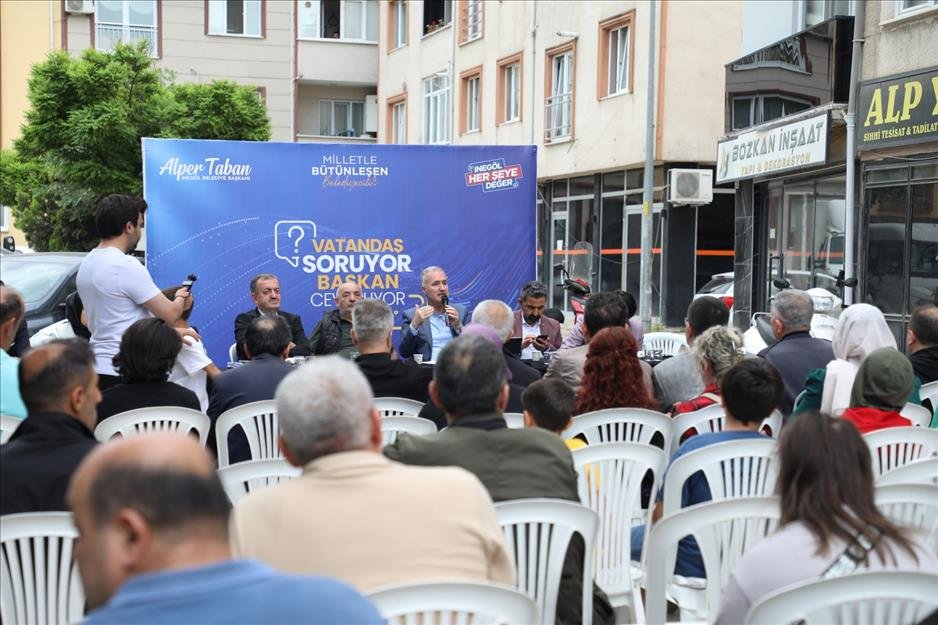 İnegöl Belediye Başkanı Alper Taban Osmaniye Mahallesi Sakinleriyle Buluştu