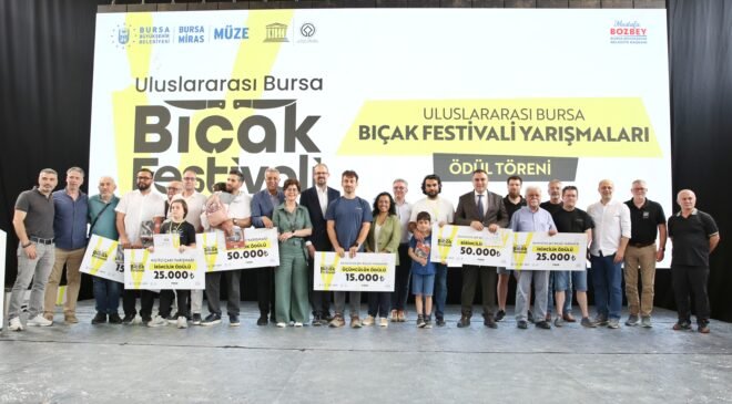 Bursa Bıçak Festivalinde Yarışmalarda Kazananlar Ödüllendirildi