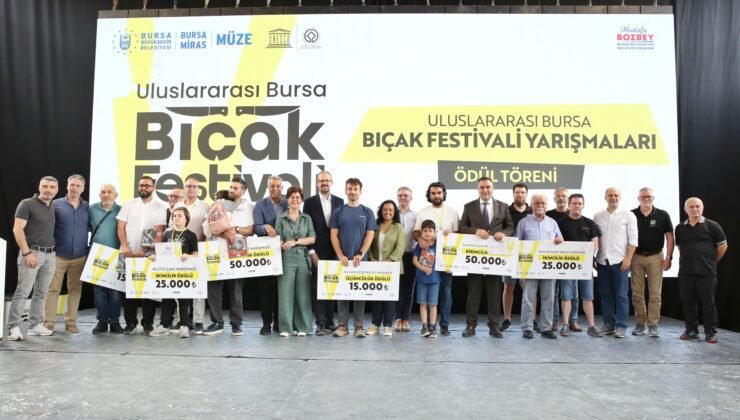 Bursa Bıçak Festivalinde Yarışmalarda Kazananlar Ödüllendirildi