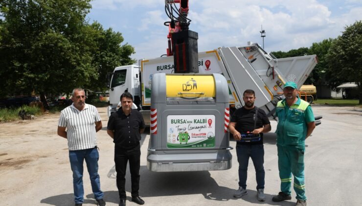 Osmangazi Belediyesi Yerüstü Çöp Konteynerlerini Vatandaşın Hizmetine Sunuyor