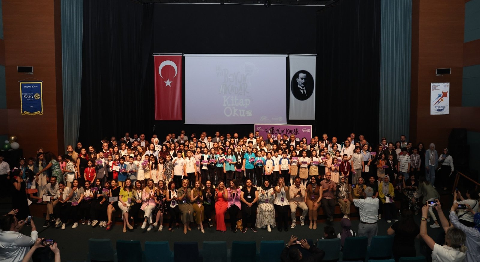 14. “Boyun Kadar Kitap Oku” Projesinde Dereceye Giren Öğrenciler