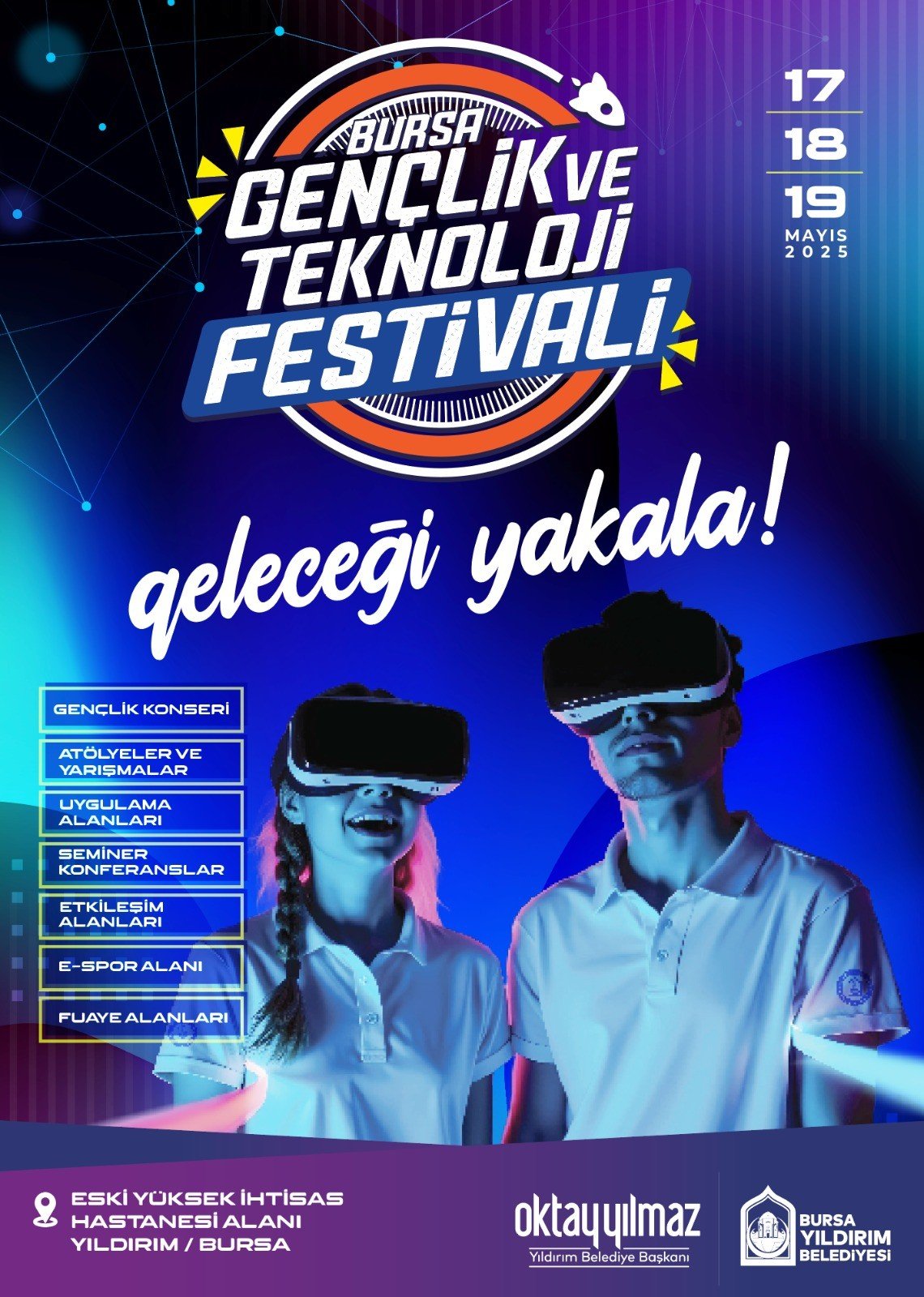 Yıldırım’da Gençlik ve Teknoloji Festivali Düzenleniyor