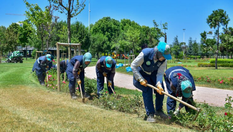 Büyükşehir Belediyesi ile Parklar Yaza Hazır