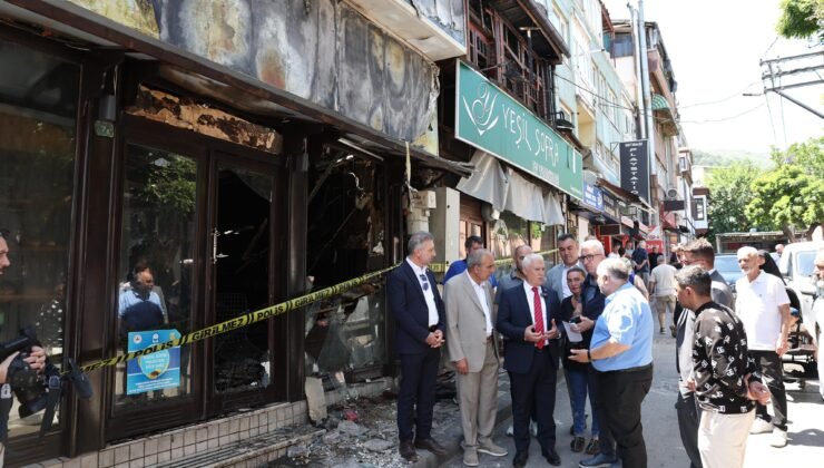 Büyükşehir Belediye Başkanı Mustafa Bozbey’den Yangında Zarar Gören Bölgelere Ziyaret