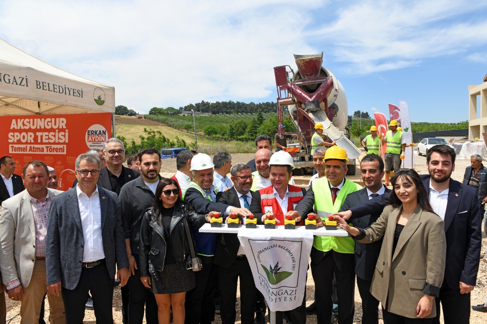Aksungur Spor Tesisi’nin Temeli Törenle Atıldı