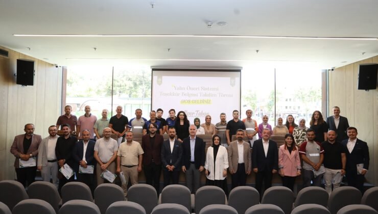İnegöl Belediyesi Yılın Öneri Sistemi’nin Başarılı Çalışanlarını Ödüllendirmeye Devam Ediyor