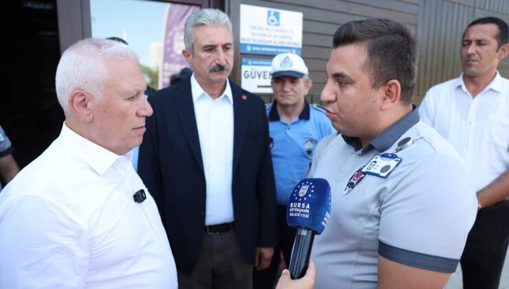 Kahraman Güvenlik Görevlisine Büyükşehir Belediye Başkanı Mustafa Bozbey’den Tebrik