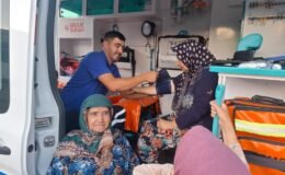 Büyükşehir Belediyesi Yangın Bölgesinde Sağlık Hizmeti Sunuyor