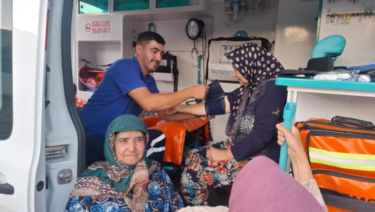 Büyükşehir Belediyesi Yangın Bölgesinde Sağlık Hizmeti Sunuyor