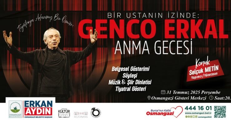 Osmangazi Belediyesi’nden Türk Tiyatrosunun Usta İsmi Genco Erkal’a Vefa