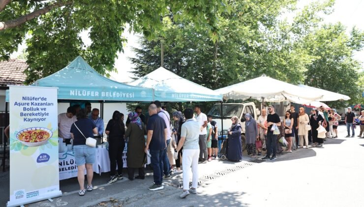 Nilüfer’de Aşure Bolluk ve Bereketi Vatandaşlarla Paylaşıldı