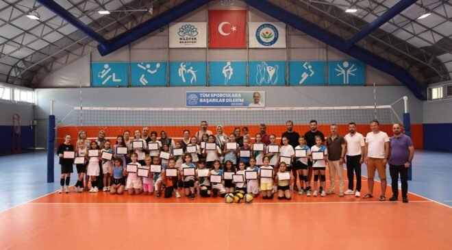 Nilüfer Yaz Spor Okullarında Sertifika Heyecanı Sardı