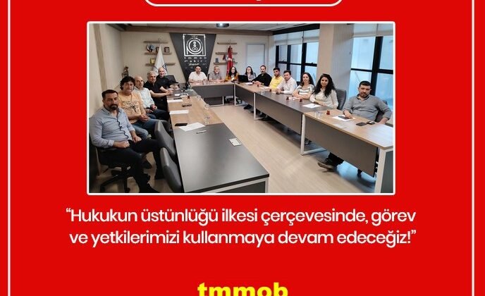 TMMOB Bursa İKK: Zorunlu Açıklama