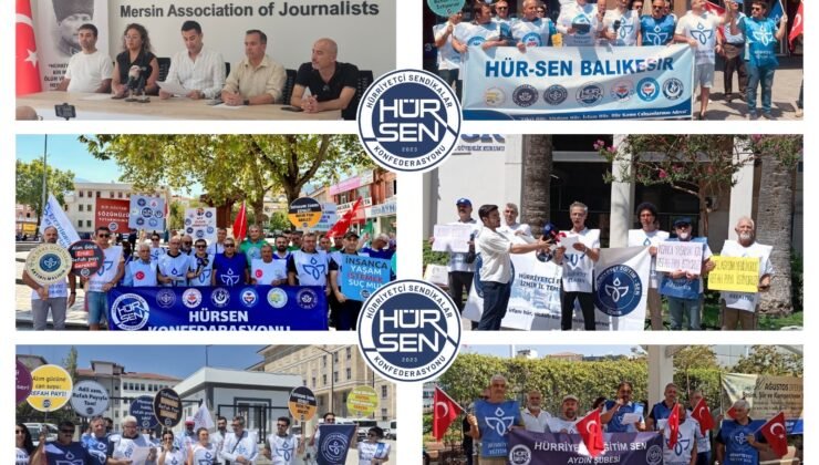 HÜR-SEN Konfederasyonu Memur ve Emeklilerimiz için Tüm İllerde Eylemdeydi