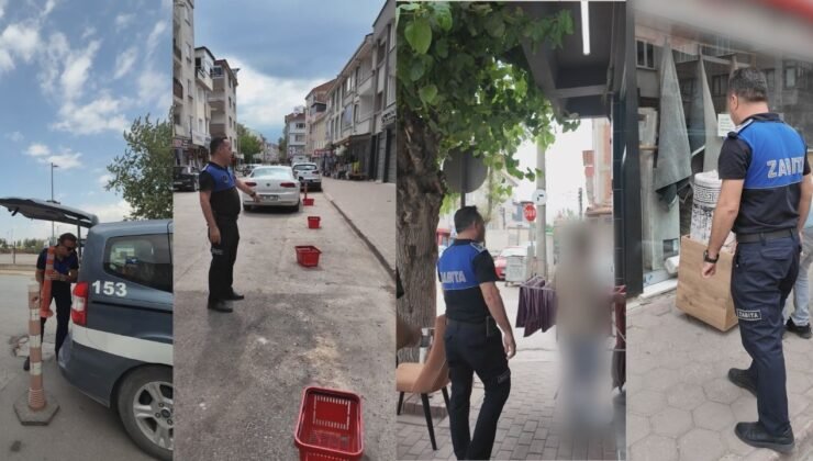 İnegöl’de Zabıta Ekipleri Kaldırım ve Yol İşgallerine Geçit Vermiyor