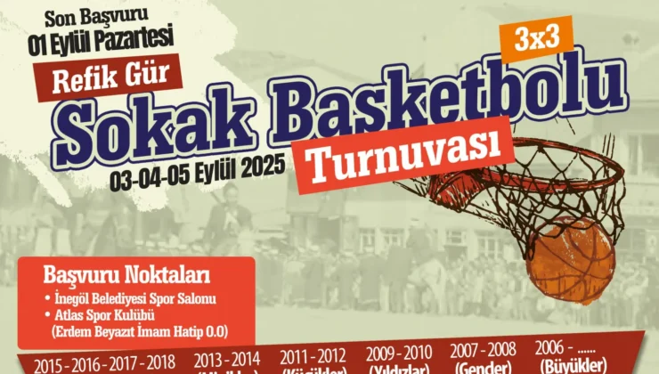 İnegöl’de Sokak Basketbolu Turnuvası Başvuruları Başladı