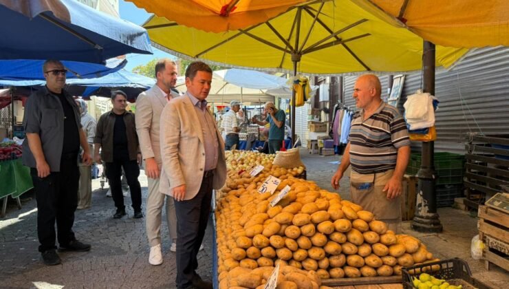 Osmangazi Belediye Başkanı Erkan Aydın Muradiye Pazarında Esnaf ve Vatandaşla Buluştu