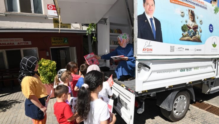 Osmangazi’de Gezici Kütüphane 1 Yıldır Yollarda
