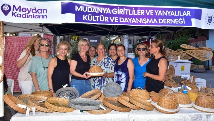 Mudanya’da ‘Meydan Kadınların’ Sloganıyla Dayanışma Pazarı