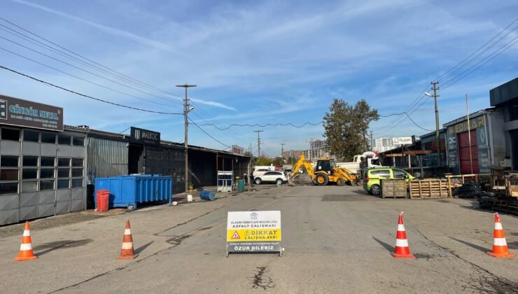 Nilüfer Belediyesi Beşevler Sanayi Sitesinin Yollarına Bakım Yapıyor