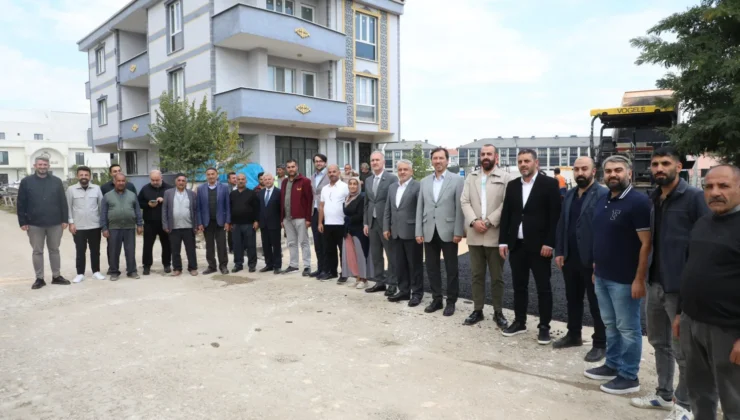 İnegöl 5 Sokakta Asfalt Kaplama Yapılıyor