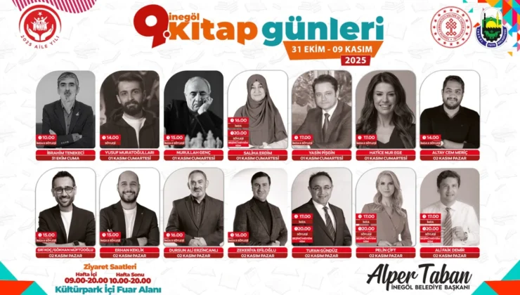 İnegöl’de Hafta Sonu Yazar Geçidi