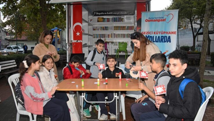 Osmangazi’de Gezici Kütüphaneden Çocuklara Özel Bayram Turu