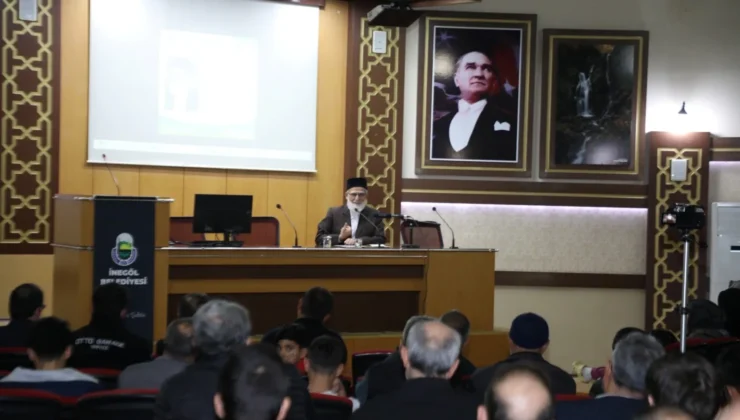 İnegöl’de Hasan Balcı Huzurlu ve Mutlu Ailenin Şifrelerini Anlattı