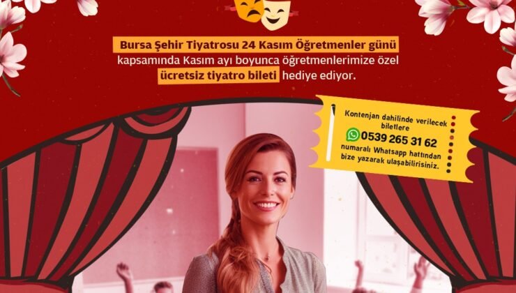 Şehir Tiyatrosu Perdelerini Öğretmenlere Ücretsiz Açıyor
