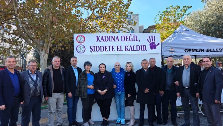 Gemlik Kent Konseyi Kadın Meclisinden 25 Kasım Farkındalık Etkinliği