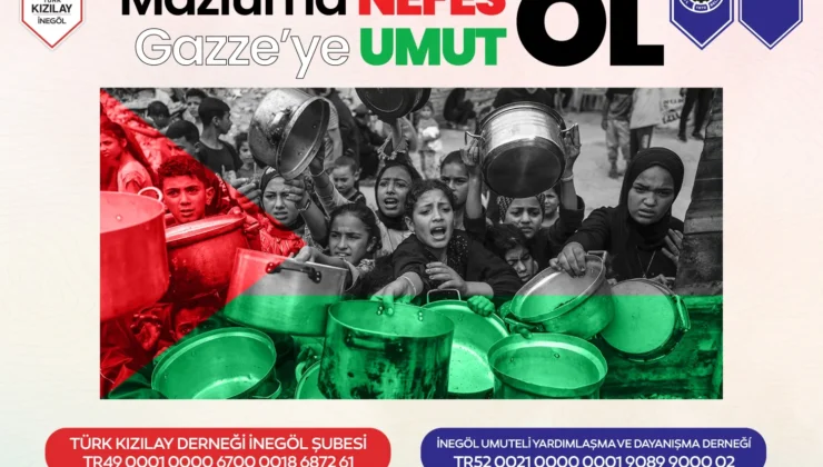 İnegöl Belediyesi Gazze için Yardım Kampanyası Başlattı