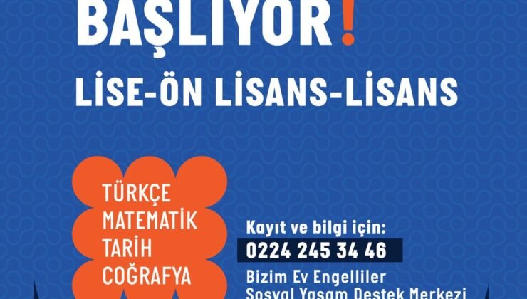 Nilüfer Belediyesi’nden Engelli Bireylere Ücretsiz E KPSS Kursu