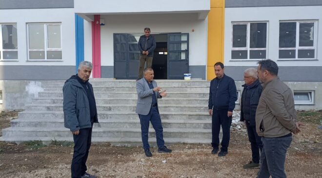 İl Milli Eğitim Müdürü Gürhan Çokgezer Güçlendirme ve Yapım Çalışmalarını Yerinde İnceledi