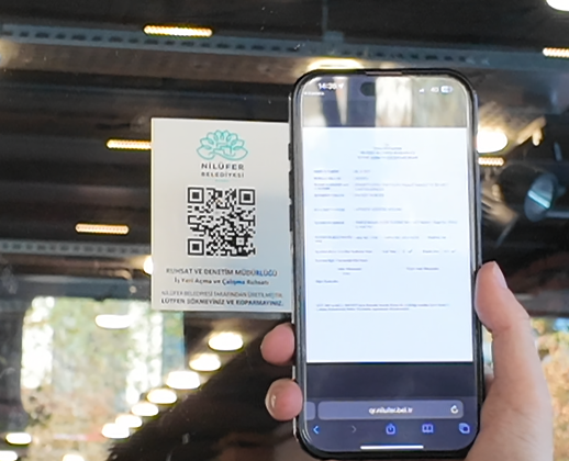Nilüfer’de OR Kod ile Ruhsat Dönemi