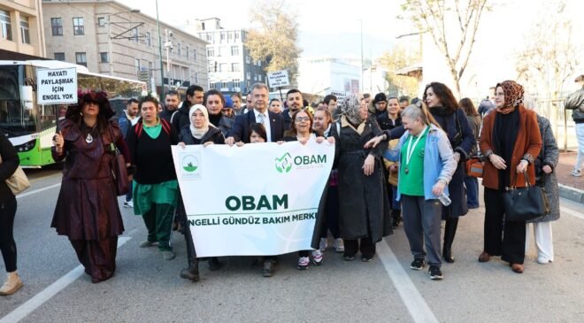 Osmangazi’de Engelli Bireyler Farkındalık için Yürüdüler