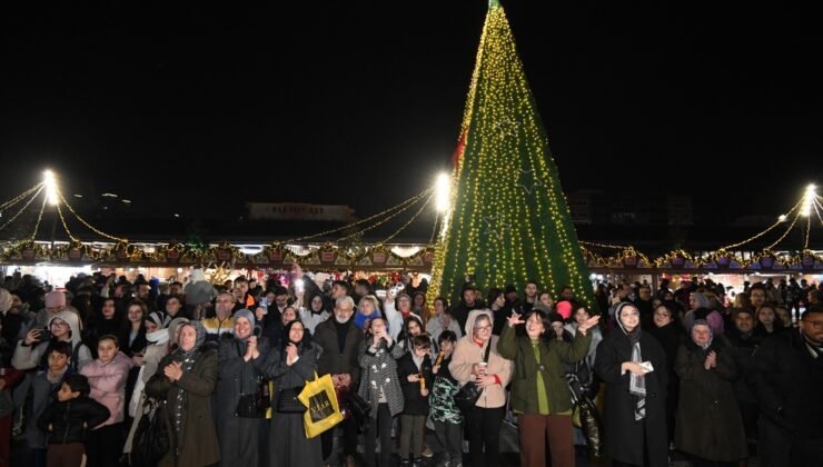 Osmangazi’de Yeni Yıl Festivali Akşam Saatlerine Renk Kattı