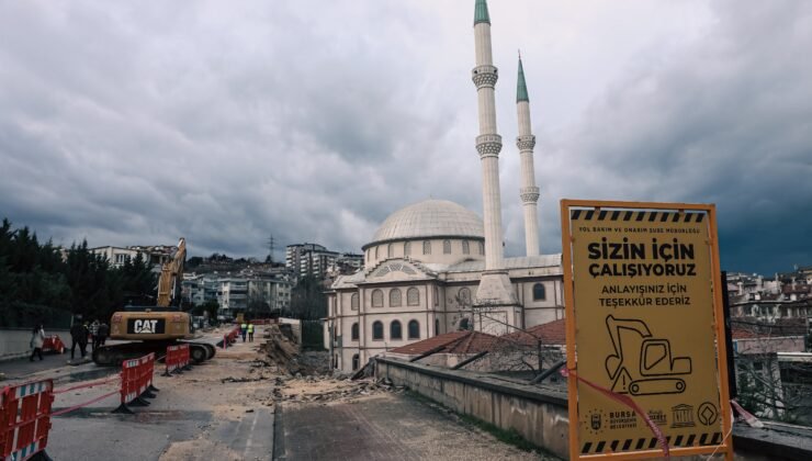 Nilüfer’de Çöken İstinat Duvarı Yenileme Çalışması Başladı