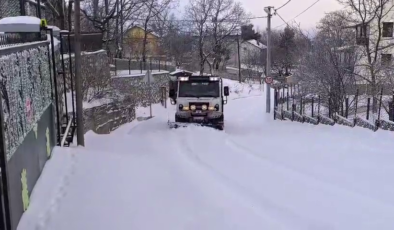 Osmangazi’nin Yüksek Kesimlerinde Karla Mücadele Nöbeti