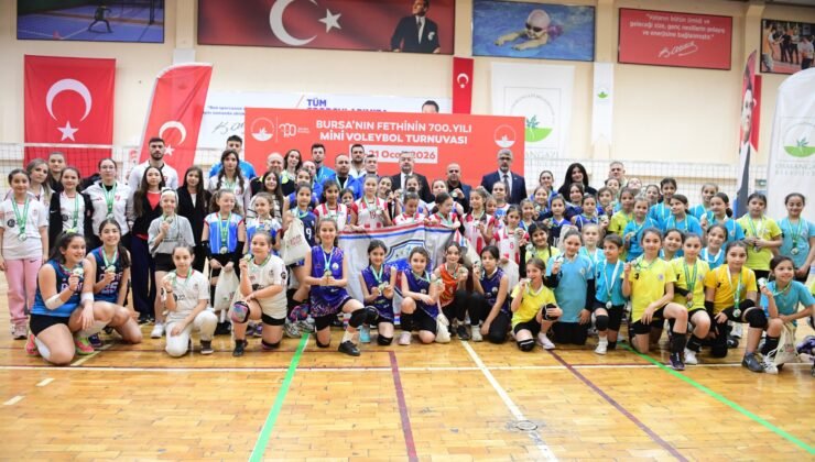 Osmangazi’de Mini  Voleybol Turnuvasında Ödüller Sahiplerini Buldu