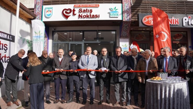 İznik’te Et Satış Noktası Hizmete Açıldı