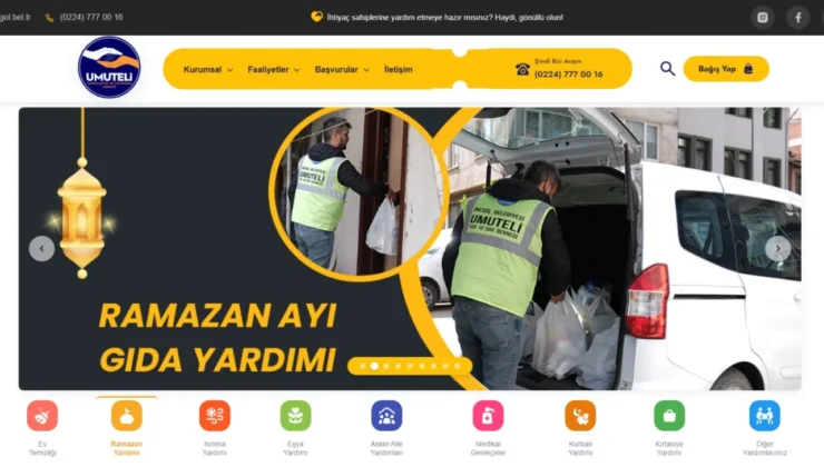İnegöl’de Alan El ile Veren El Buluşturan Online Yardım Platformu Kullanıma Sunuldu