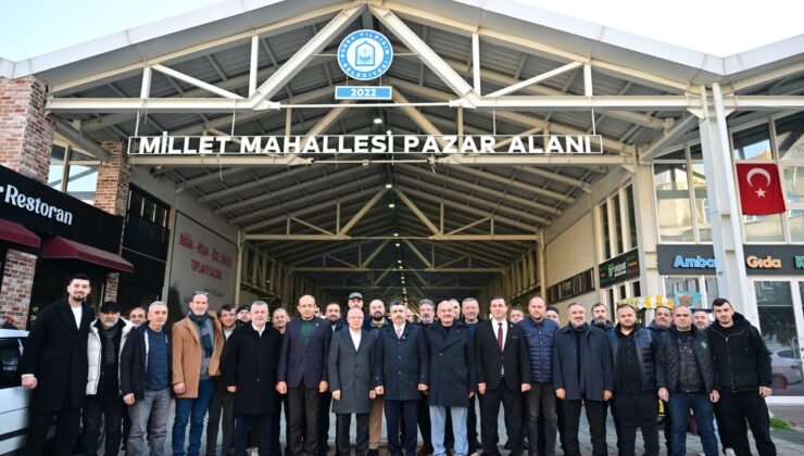 Yıldırım Belediye Başkanı Oktay Yılmaz Millet Mahallesi Pazar Esnafı ile Buluştu
