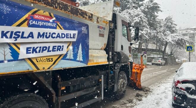 Büyükşehir Belediyesi Karla Mücadelede Sahada