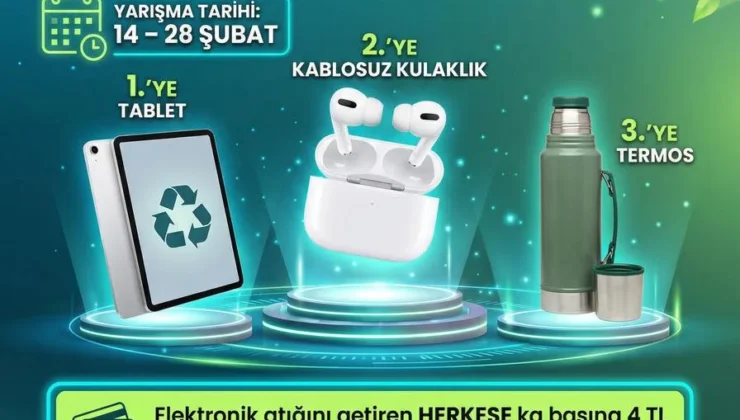 İnegöl Belediyesi’nden Ödüllü Elektronik Atık Toplama Yarışması