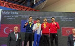 Büyükşehir Belediyesporlu Karateci Beşbadem Balkan Üçüncüsü