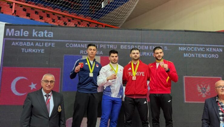 Büyükşehir Belediyesporlu Karateci Beşbadem Balkan Üçüncüsü