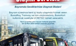 Bursa’da Ramazan Bayramı Boyunca Ulaşım Ücretsiz